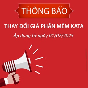 Thông báo giá mới phần mềm Kata